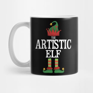 Artistic Elf Matching Family Group Christmas Party Pajamas Mug